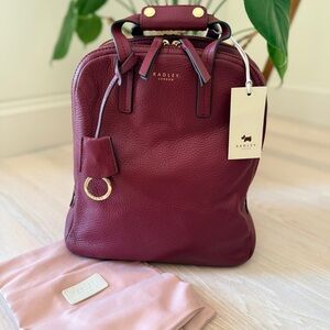 RADLEY LONDON Dukes Place Medium Zip Around Backpack - Dark Red